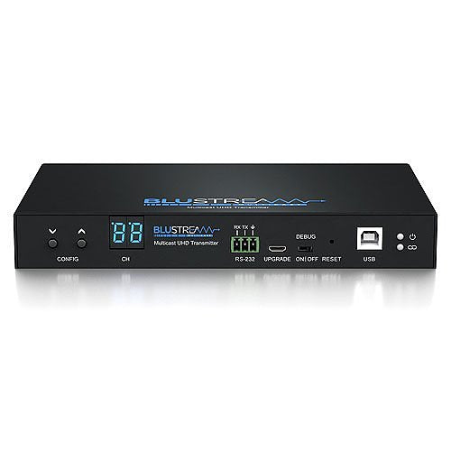 Blustream IP200UHD-TX IP Multicast HDMI UHD Video KVM over 1GB Network Receiver with Bi-directional IR RS-232 and USB KVM