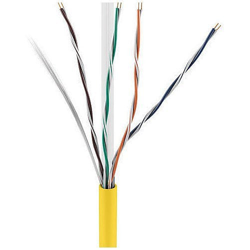 ADI 0E-CAT6RYW CAT6 23/4 Riser Cable, CMR/FT4, 1000\' (304.8m) Reel in Box, Yellow Image of 0E-CAT6RYW