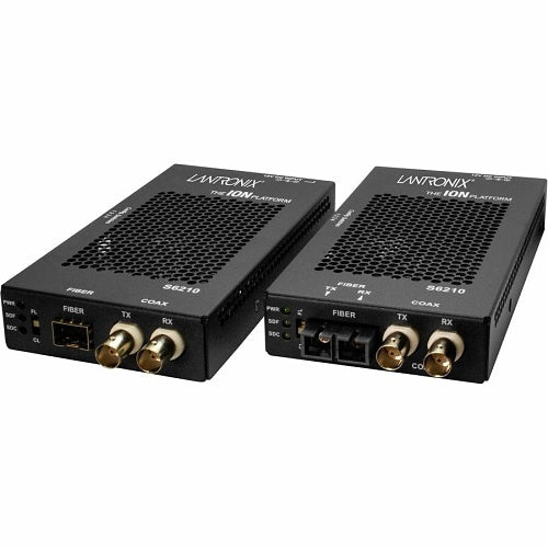 Lantronix S6210-3040-EU DS3-T3 Coax to Fiber (SFP) Converter,  CH3, EU Plug