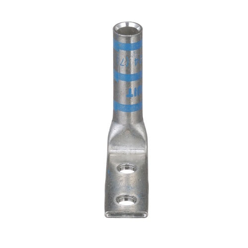 Panduit LCC6-10AF-L Compression Connector Lug, 2-Hole, #6AWG, Copper