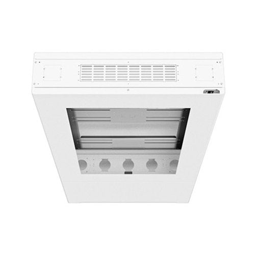 Chief LF55UWP-B2B Impact Portrait Floor Mounted Back-to-Back Kiosk, White, 55\\"