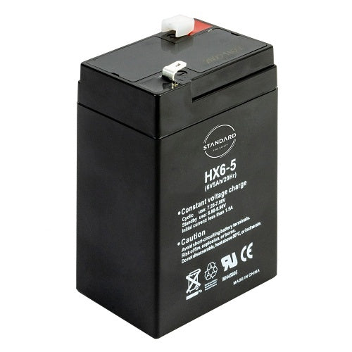 Standard Fire Safety SD6000-B650 6V 5Ah Rechargable Battery