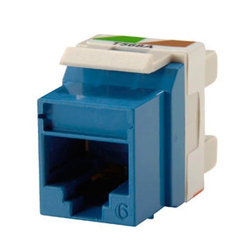 Ortronics OR-KS6-36 Ortronics KS6-36 TechChoice CAT6 Keystone Jack, 25-Pack, Blue