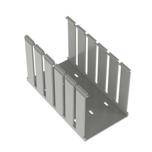Panduit G4X5LG6 Slotted Duct PVC, 4x5x6\', Light Gray