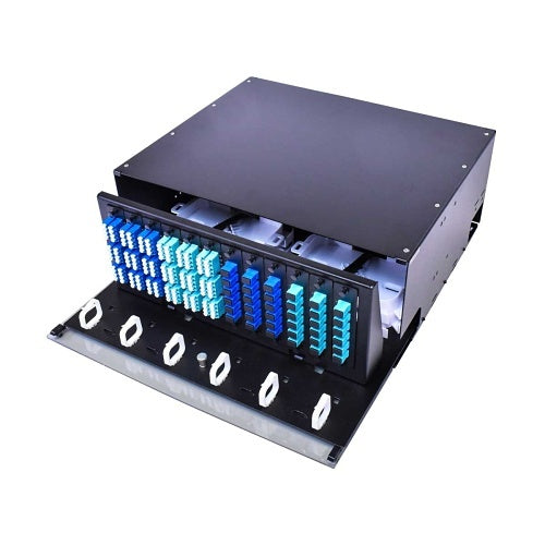 Cleerline SSF-4RU-E12 4RU Enclosure, Empty, Holds up to 12 Plates, comes with Flush Mount Rack Ears