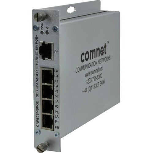 ComNet CNFE5SMS 10/100TX 5TX Ethernet Self-Managed Switch Image of C4-CNFE5SMS