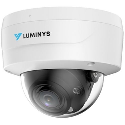 Luminys N5D-4LAV 4MP LumiLuxSmart Dome IP Camera with Built-In Microphone, 98\' White-Light LED, 2.7-12mm Varifocal Lens, Black