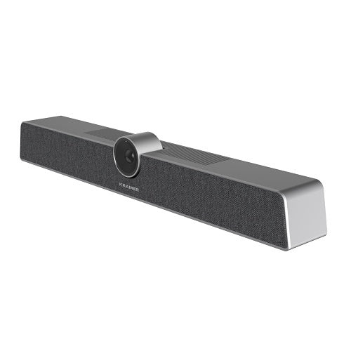 Kramer K-Bar 12MP Camera, 120˚ FOV, 5x Digital Zoom, 6-Array MEMS Microphone, 8W Speaker, AI-Powered Auto-Framing and Voice-Tracking