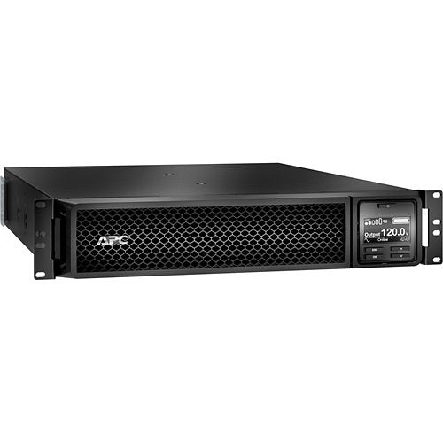 APC SRT1500RMXLA-NC Smart-UPS On-Line, 1500VA, 120V, LCD, Rackmount, 2U, 6x 5-15R NEMA Outlets, with Network Card and Rail Kit Image of 2G-SRT1500NC