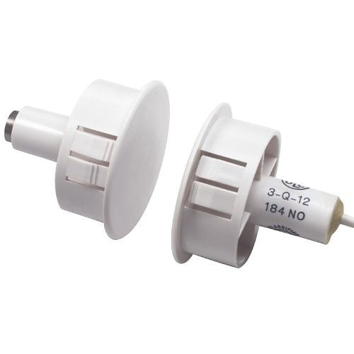 GRI GI-E19912WGB 1\\" Steel Door Recessed Switch Set, Wide Gap, 5W, 175VDC, 0.25 Amp, DPDT, X 2, Brown