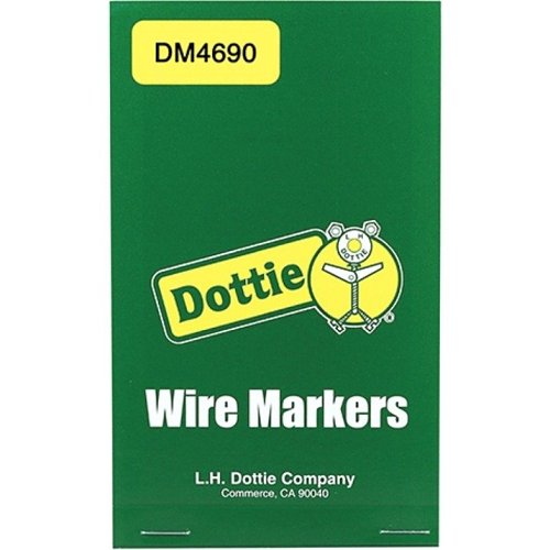 Dottie DM4690 Vinyl Cloth Wire Marker Book, 46-90 Image of LH-DM4690