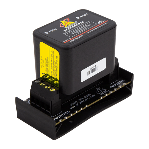 DITEK DTK-2MHLP5BWB Data and Signaling Circuit Surge Protector with Snap-Track Base for 5V Circuits
