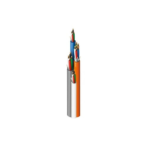 Belden 658GMS 0001000 Plenum Access Control Cable, 22/6 Foil, 22/4, 22/4, 18/4, CMP, Banana Peel, Flamarrest, 1000\' (304.8m) Reel, Orange, White, Blue, Gray