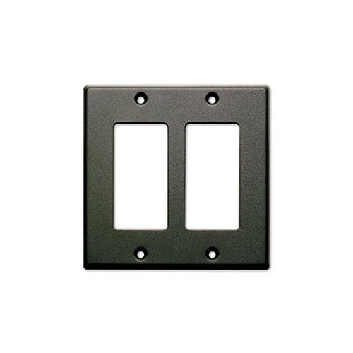RDL CP-2B Double Cover Plate, Compatible with Decora Style Products, Black