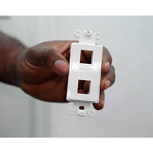 Jonard Tools K-M2/3 Keystone Jacks Series Screw-in Mount, Single Gang, Dual, 7\\"L, 3-Piece, White