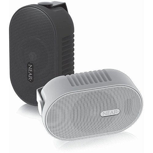 Bogen LB8TW 8\\" 2-way Weatherproof Loudspeaker with Built-in 70V Transformer, Pair, Black