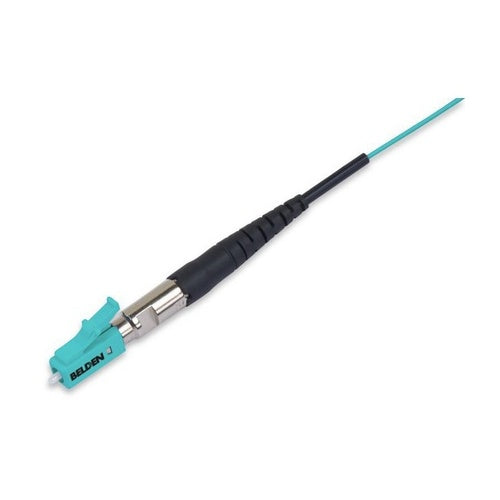 Belden FT3LC900FS01 FiberExpress Fusion Splice-On Connector, OM3-4, LC Simplex, 900micron Tight Buffer, Single Pack, Blue Housing