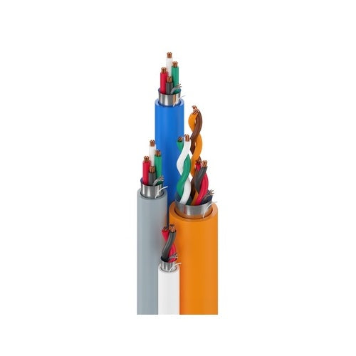 Belden 558AFS 000500 22/3, 22/2, 22/4 and 18/4 Stranded BC Access Control Cable, Shielded, CMR, Banana Peel, 500\' Reel, Multicolor