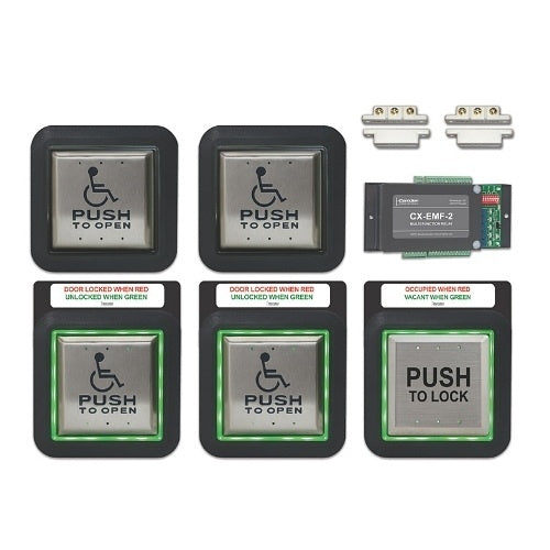 Camden CX-WC14XFM Flush Mount Two Door Restroom System