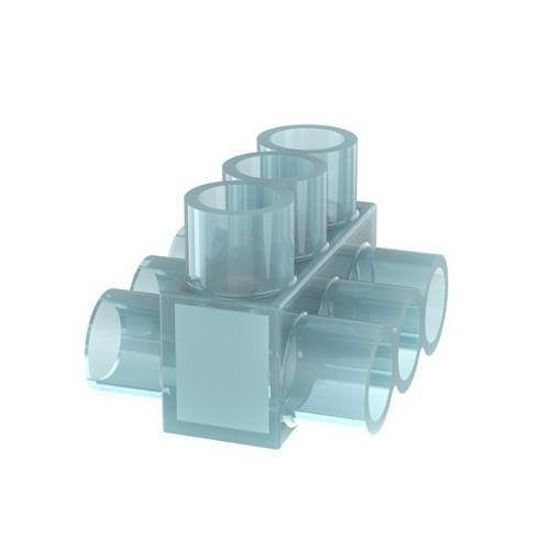 Panduit PCSB250-3-6Y Multi-Tap Connector, Double-S Double-Sided, Clear