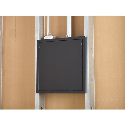 Chief PAC526FC Proximity Large In-Wall Storage Box with Flange and Cover, Black