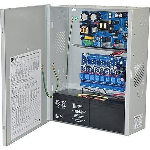 Altronix Power Supply 8 PTC Class 2 Relay Outputs 12/24VDC 6A Aux Output 6A FAI 115VAC Image of AX-EFL6NA8D
