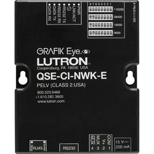 Lutron QSE-CI-NWK-E Control Interface Image of L1-QSECINWKE