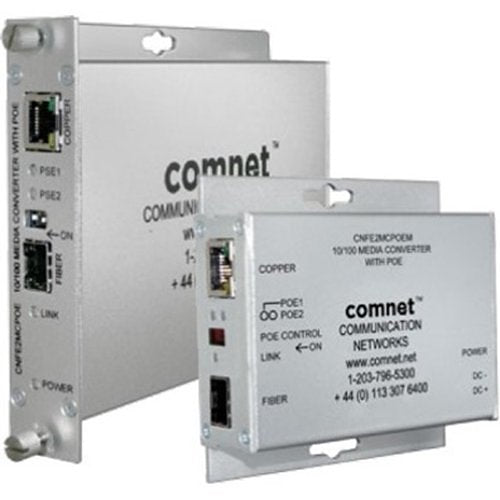 ComNet Mini 10/100 Mbps Ethernet Media Conveter with PoE Image of C4-CNFE2MCPE