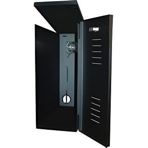 Mier BW-240 Indoor Fan-Ventilated NVR/DVR/CPU Lockbox, 8 x 20 x 20\\", Black