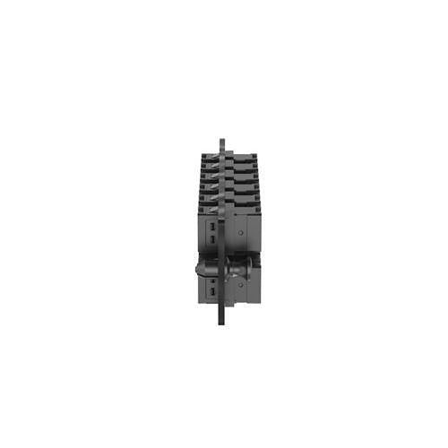 Panduit FAPH1212BLMPO Opticom MPO Fiber Adapter Panel, 12 Key-Up / Key-Down MPOs, Type A, Horizontal, Black