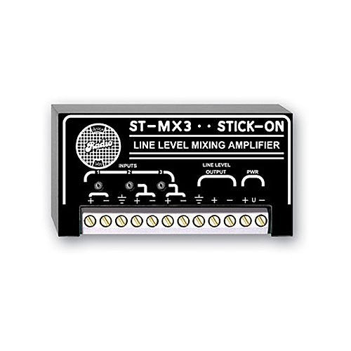RDL ST-MX3 3-Channel Audio Mixer, Line input and output Image of RL-STMX3
