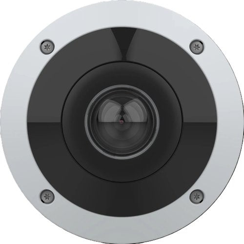 AXIS M4338-PLVE M43 Series 12MP Outdoor-Ready AI-Powered Panoramic Camera with 360° View, 1.7mm Fixed Lens, IR LEDs, IP66, IK10