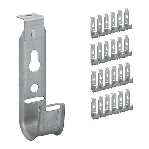 ICC ICCMSJH922 Ceiling Mount J-Hook 3/4\\" without Retainer Clip, Galvanized Steel Cable, 25-Pack