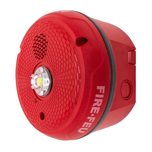 System Sensor PC2RKLED-B Outdoor LED Horn Strobe, Ceiling Mount, Red