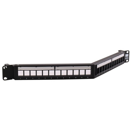 Hubbell HPJS24A Patch Panel, Jack, Unloaded, 24-Port, Shielded