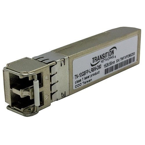 Lantronix TN-10GSFP-LR8M-D28 SFP Module Transceiver, SFP+ 1000BASE-ZX/10GBASE-ZR, 1G/10