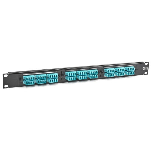 Hubbell OFPNL1U3SP Fiber Rack Mount Panel, 1-Rack Unit, 3 FSP Slots, FSP Flat Panel, Unloaded