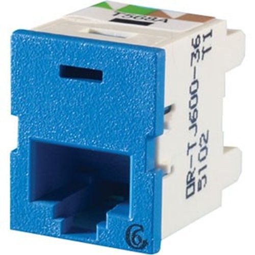 Ortronics TJ600-36 Clarity TracJack, T568A/B, 180 degree, Blue