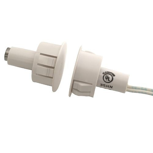 GRI 199-12-BL 1\\" Steel Door Recessed Switch Set, Standard Gap, 5W, 175VDC, 0.25 Amp, DPDT, C X 2, Black Image of GI-19912BL