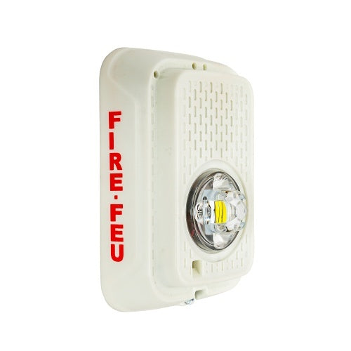 System Sensor SGWLED-B L-Series Wall-Mount Compact Strobe with LED, Bilingual Marking, White
