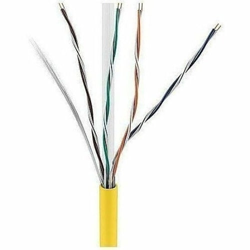 ADI PRO 0E-CMR6YWR CAT6 23/4 Solid BC Cable, Unshielded UTP, Riser CMR, FT4, 1000\' (304.8m) Express Box, Yellow
