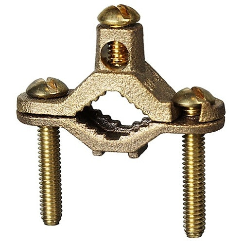 Dottie DB27 Clips and Clamp, 1-1/4\\"-2\\" Bronze Bare Ground Clamp, Direct Burial