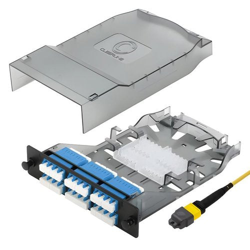 Cleerline CTG-MTLC24-MM-B1 HD MTP Elite 24-Fiber Cassette, MM(OM4), 1x24F MTP Male to 24 Quad LC/UPC, Type B1
