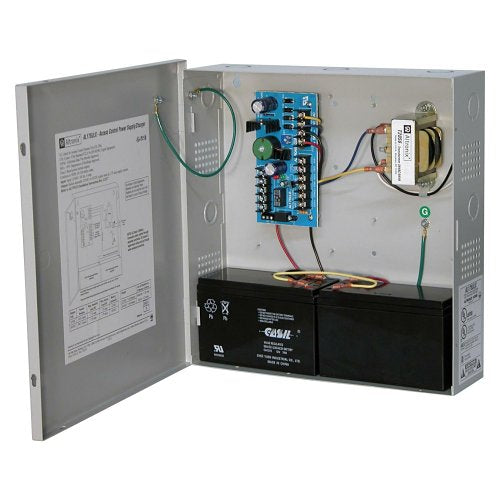 Altronix AL175ULX Access Control Power Supply/Charger, 2 PTC Class 2 Outputs, 12/24VDC at 1.75A, BC300 Enclosure Image of AX-AL175ULX