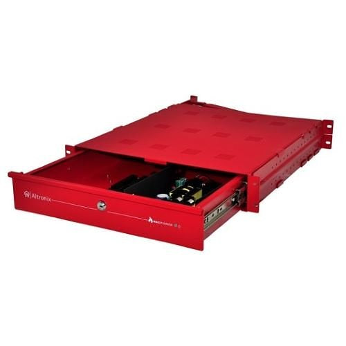 Altronix R1002ULADA Rack Mountable NAC Power Extender, Class-A or Class-B Outputs, 24VDC, Red Trove1R Enclosure