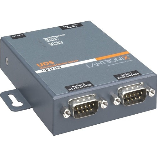 Lantronix UD2100002-01 UDS2100 2-Port Device Server, International PSU