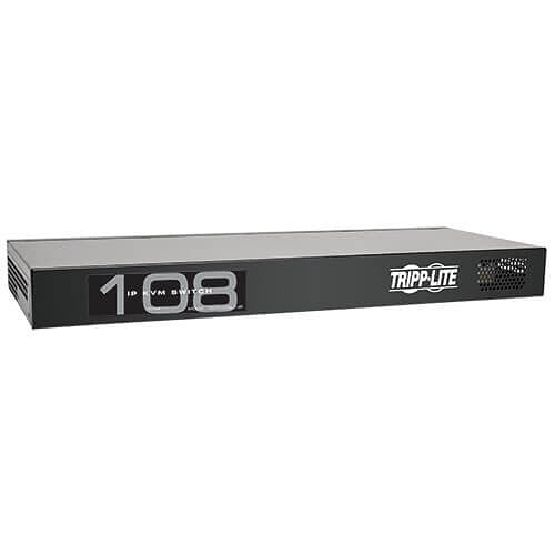 Eaton Tripp Lite B072-008-1-IP NetCommander 8-Port CAT5 KVM Over IP Switch, 1-Remote and 1-Local User, 1U Rack-Mount, TAA