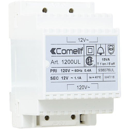 Comelit 1200UL Transformer 15VAC, 230VDC