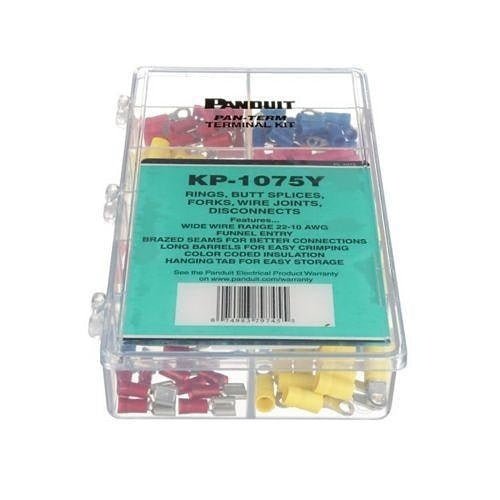 Panduit KP-1075Y Terminal Kit Without Crimp Tool, Plastic