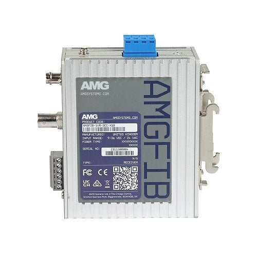 AMG Systems AMGFIB-1VR-3CC-M1B AMGFIB Series 1-Channel CVI / TVI / AHD / CVBS Video Receiver, 3-Contact Closure, Multimode 2Km, 1-Fiber, B-Side